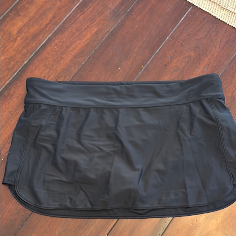 All in Motion Black Swim - athletic Skirt